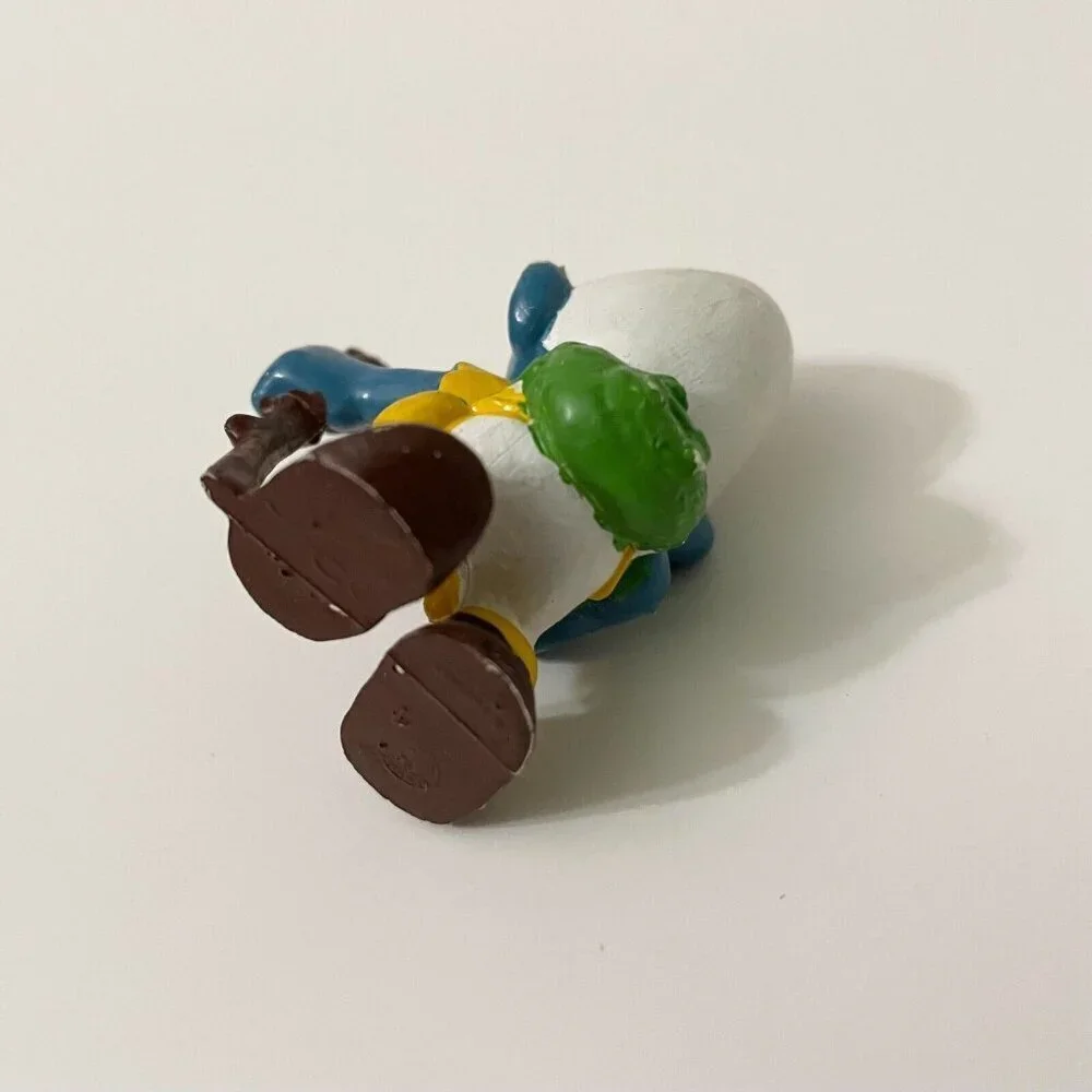 Smurfs Hiker Smurf Walking Stick Hiking Figure Schleich Peyo Damaged - Picture 13 of 16